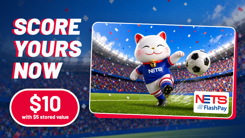 Bring a little football fun to your day with the limited-edition Tappy Football NETS FlashPay Card